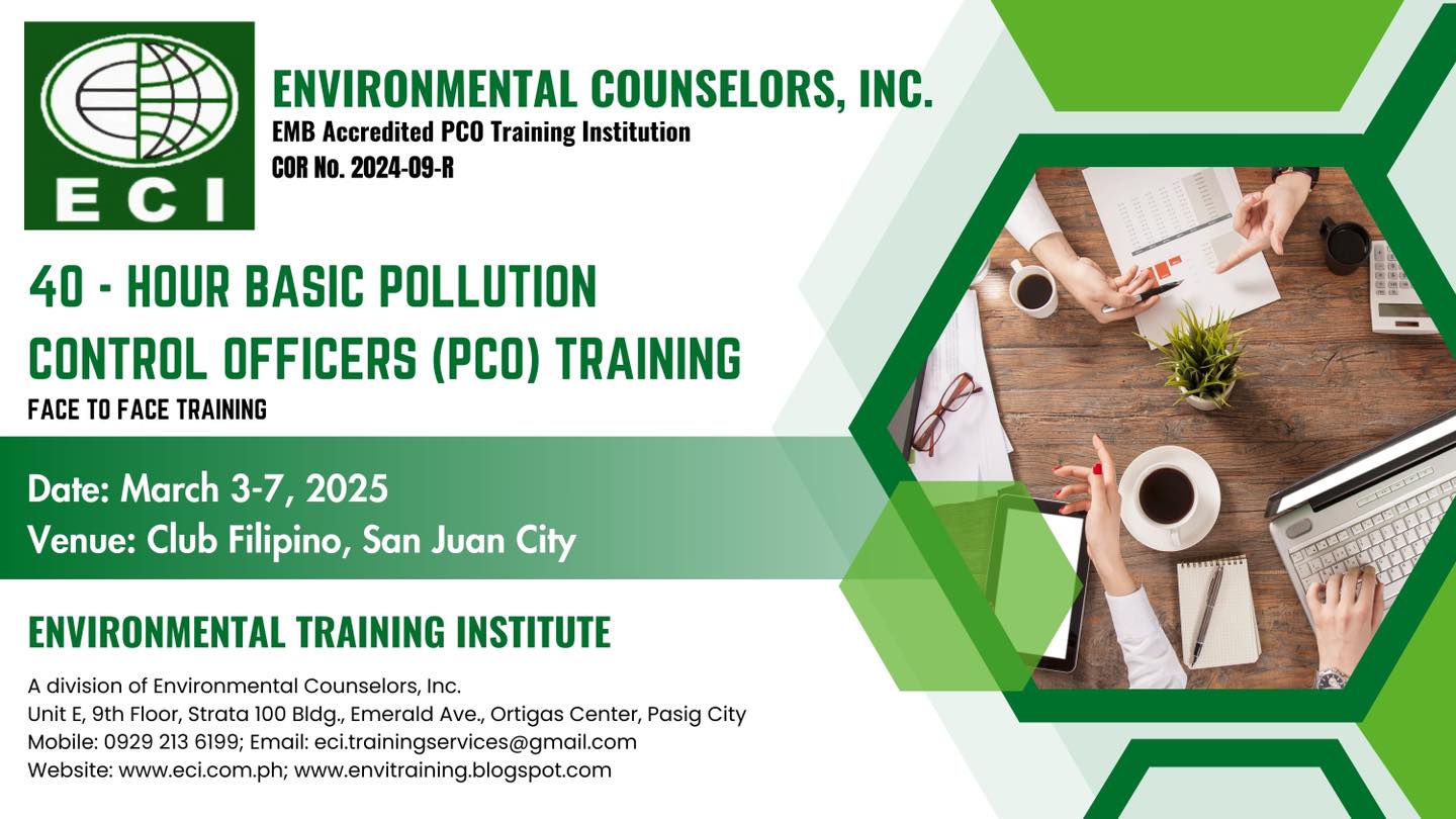 PCO Training March 3-7 2025